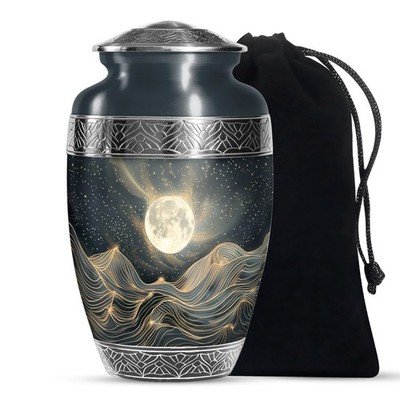Mystic Lunar Burial Urns for Ashes Adult Women, Unique Urn (10 Inch)