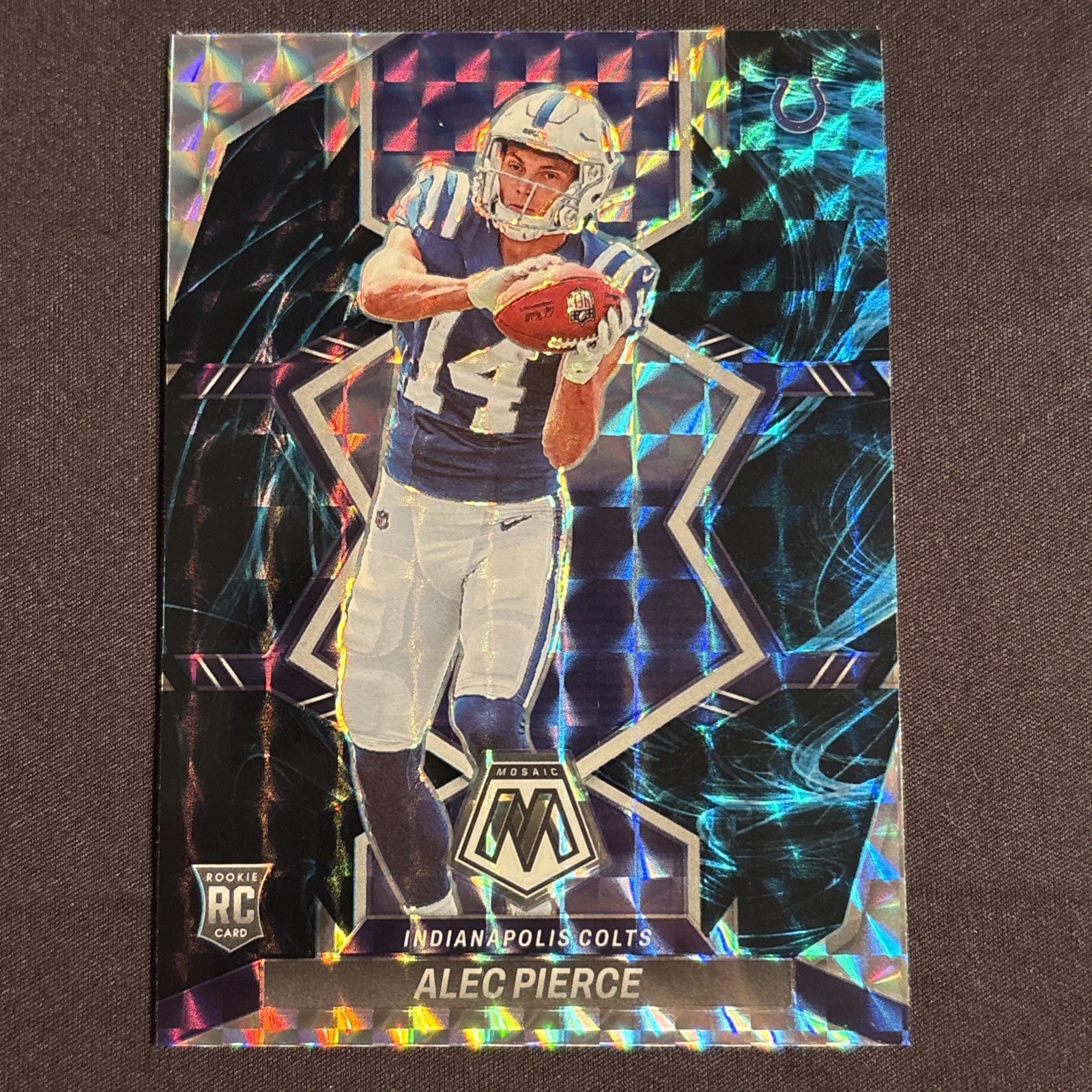 2022 Panini Mosaic #329 Alec Pierce, Colts RC Rookie SSP Genesis Mosaic Prizm