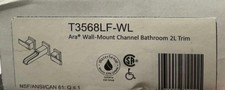 DELTA T3568LF-WL Ara Two Handle Wall Mount Channel Bathroom Faucet Trim, Chrome