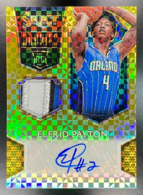 2014-15 Select Elfrid Payton #26 Rookie Patch Auto Gold Prizm 04/10 Jersey#