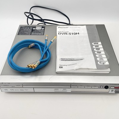 PIONEER DVR-510H-s DVD RECORDER 80GB HDD HARD DRIVE With Manual No