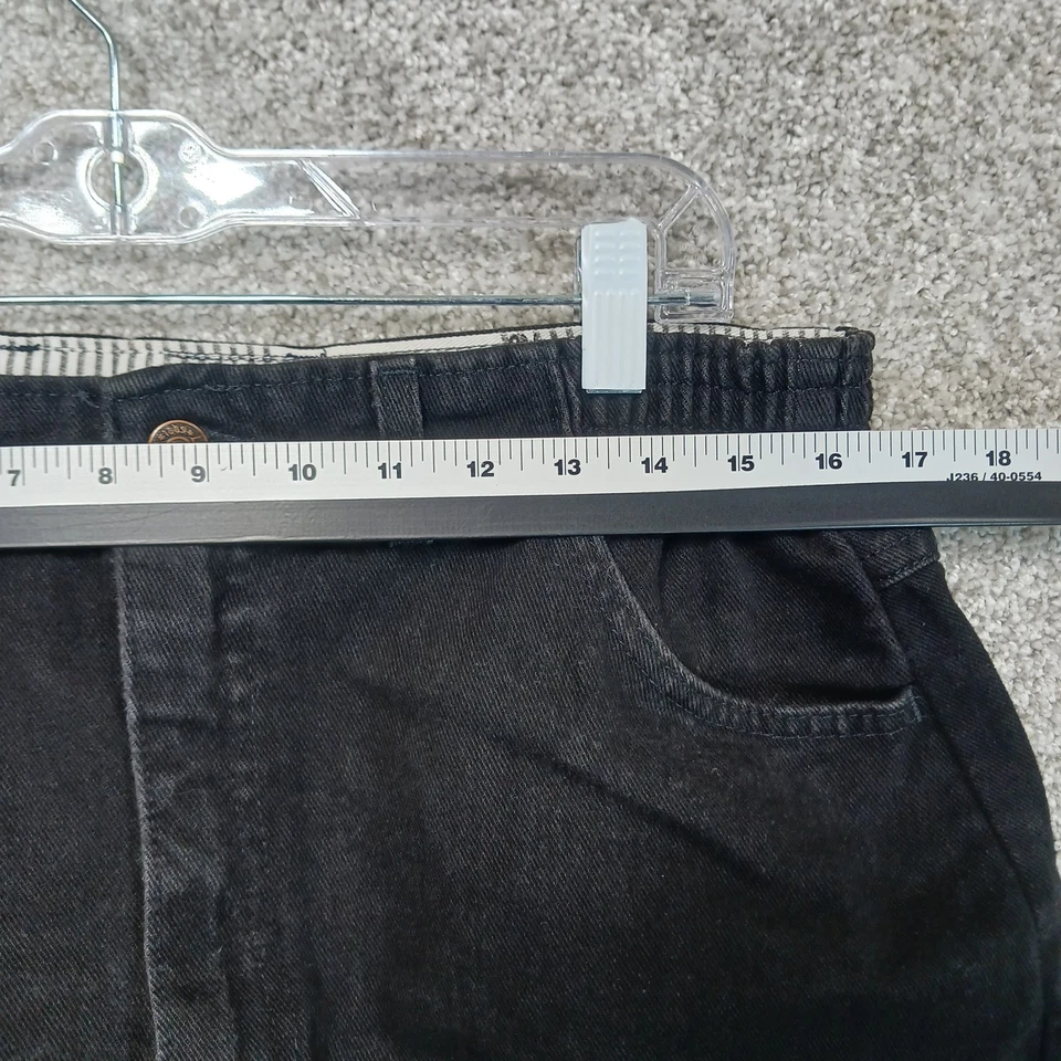 Pantalones Cortos Lee De Colección Para Mujer 16 S Negros Denim Cintura Elástica Informales Clásicos Jean Foto 4 de 4