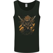 Tiger Warrior Fantasy MMA Martial Arts Mens Vest Tank Top