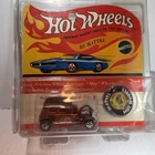 Hot Wheels Redlines Classic '32 Ford Coupe Orange 1:64 Diecast Car w/ Button