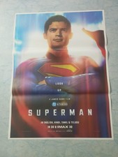 Superman 2025 Rare Movie Poster India Promo Orig Ltd Eng
