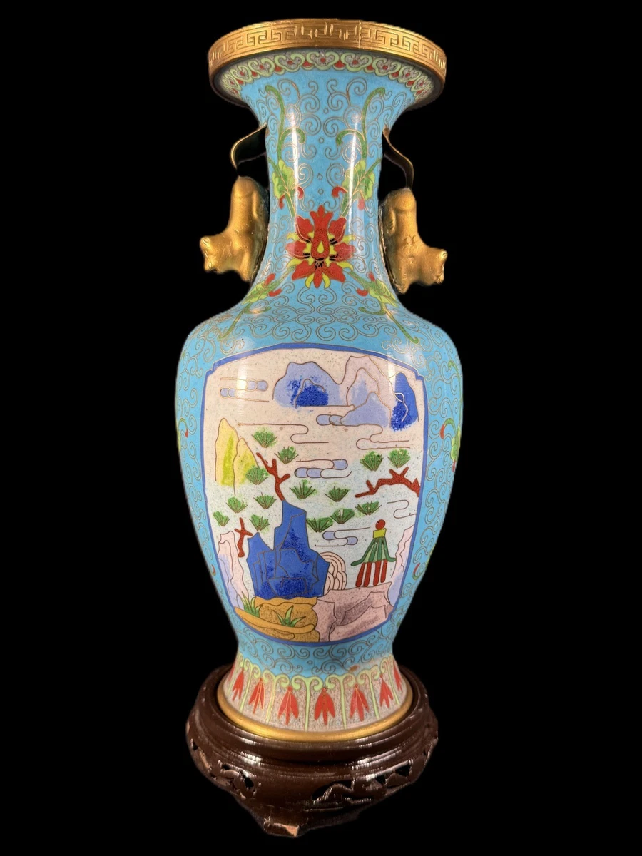 蓝色1940 年后中国古董花瓶| eBay