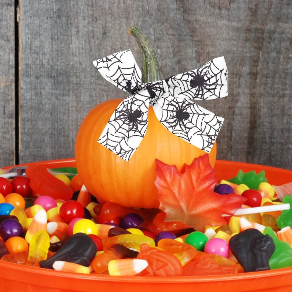 DIY Gift Wrapping Ribbons Halloween Ribbons Gift Box Decorative Ribbons ...