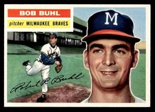 1956 Topps Baseball #244 Bob Buhl NM/MT *n1