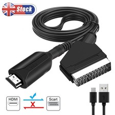 Portable HDMI to SCART Converter Cable Video Audio Adapter Lead 1M for HD TV DVD