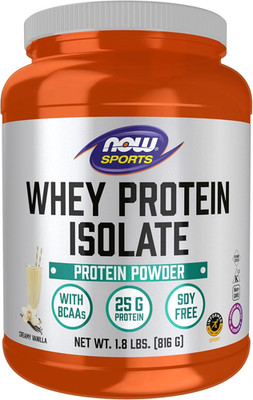 Sports Nutrition, Whey Protein Isolate, 25 G With BCAAs, Creamy Vanilla Powde...