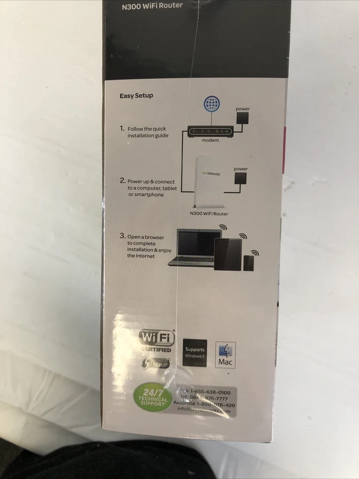 On Networks N300 WiFi Router Faster Downloads Stream Music Video Online Gaming - Image 3 of 4