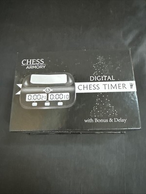 Chess Armory Digital Chess Clock Bonus Delay Functions Timer