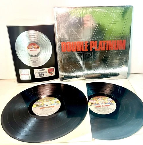 KISS - Double Platinum w/ Insert EXCELLENT - N. MINT Vinyl 2x LP 1978 Record