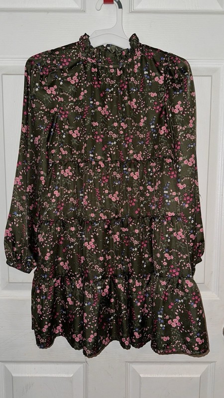 Janie & Jack Green Floral Dress Size 10