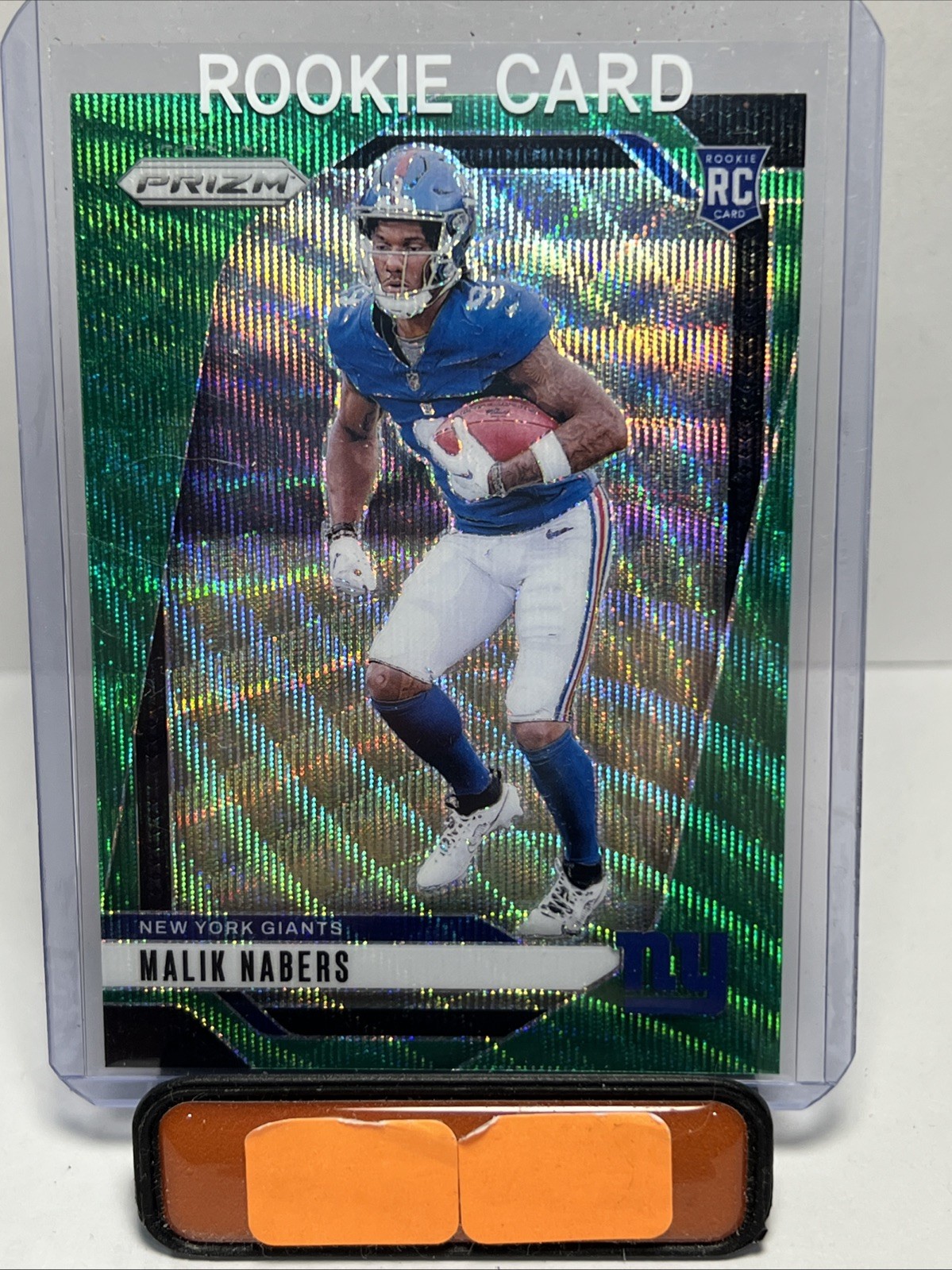 2024 Panini Prizm - Rookies Malik Nabers #370 Green Wave Prizm (RC)
