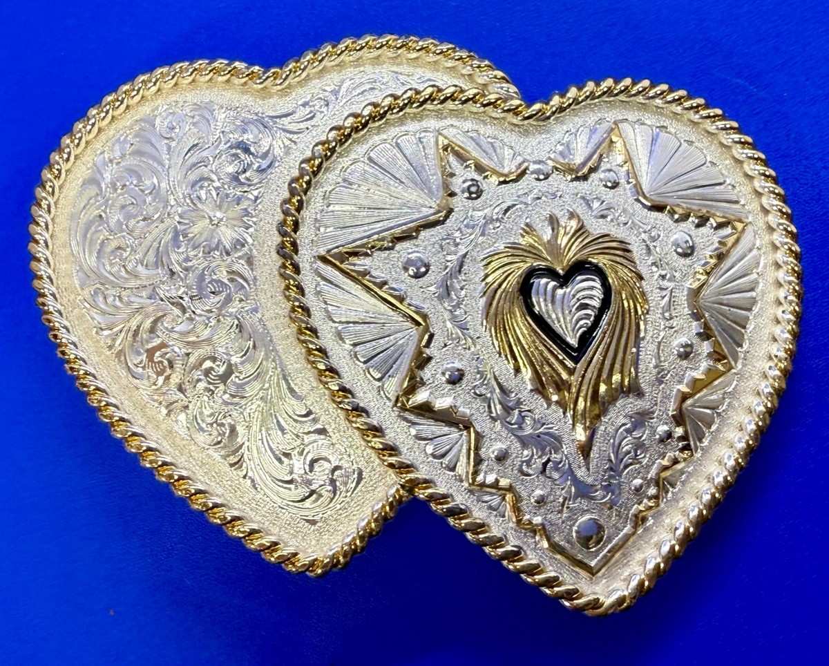 Dual Hearts Western Flower Swirl Multi Color Montana 