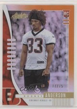 2019 Panini Absolute Rookie Orange Spectrum 17/75 Rodney Anderson #149 0c6