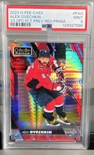 2023-24 O-Pee-Chee - Platinum Preview Alex Ovechkin #P-AO Red Prism /50 PSA 9