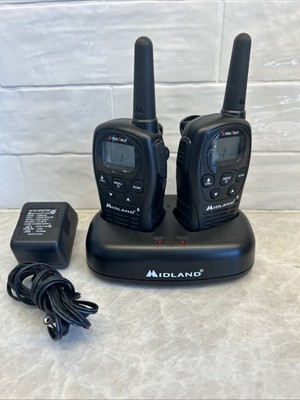 Midland X-Tra Talk Walkie Talkies LXT500 Set with Charger - Tested & WORKS