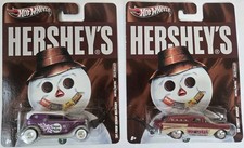 2x Hot Wheels HERSEY'S '56 Chevy Nomad WHOPPERS & '34 Ford Sedan GOOD & PLENTY