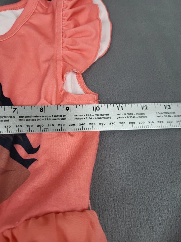 Vestido Princesa Moana Disney Niñas 4 5 Años Naranja Pat Pat Mágico Caprichoso 2 N 1 Foto 4 de 4