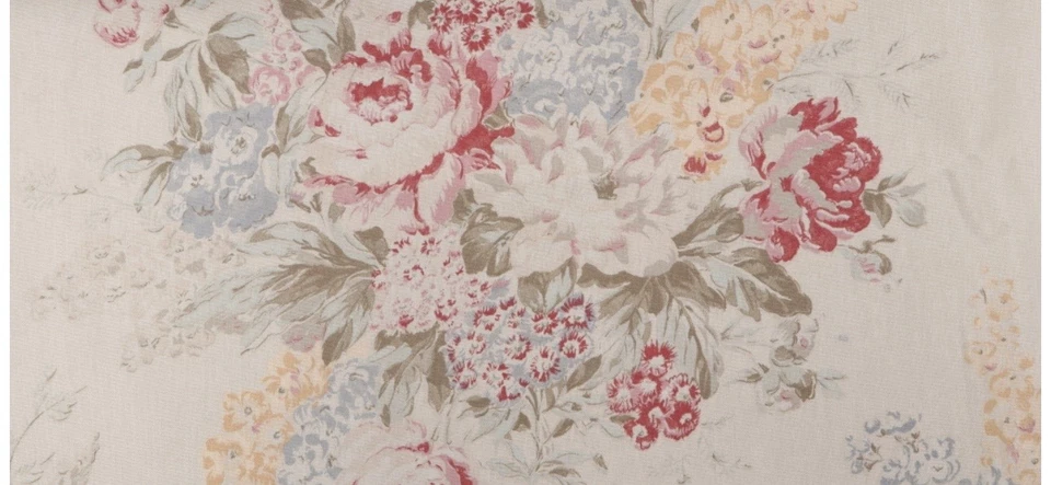 Tela para cortinas estampada floral Ralph Lauren Angela de 3,15 yardas en crema Foto 4 de 4