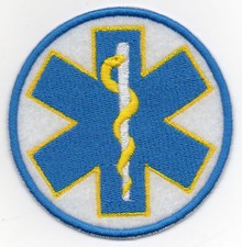 PATCH RICAMO TOPPA 118 CROCE SANITARIA ESCULAPIO AMBULANZA TUTA DIVISA