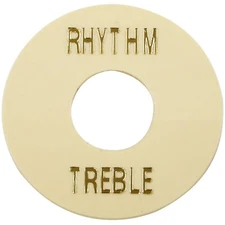 NEW Les Paul Selector Switch Plastic Plate MIJ Toggle Cover Treble Rhythm IVORY