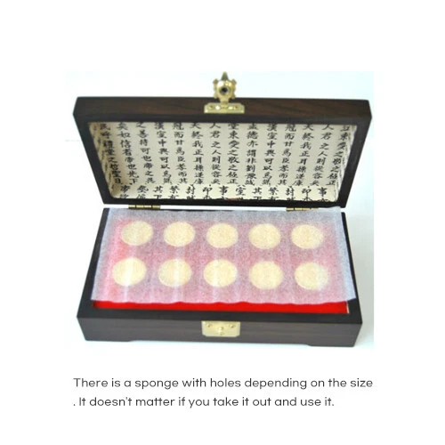 Gongjindan Medicina Píldora Joyería Accesorio Grúa Tradicional Caja Madera Estuche Foto 3 de 3