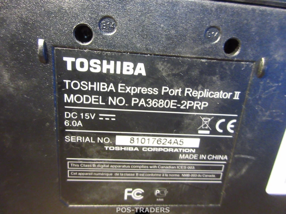 Toshiba Express Port Replicator II  PA3680E-2PRP M700, M750, M750 3G-12 EXCL PSU - Bild 4 von 4