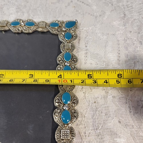Vintage Western Style Picture Frames Rustic Wood Silver & Turquoise Color (3) - Picture 18 of 21