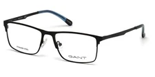 GANT GA3128 002 Matte Black Optical Metal Eyeglasses Frame 57-17-145 3128 GA RX