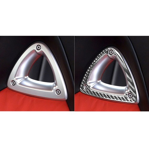 2Pcs Carbon Fiber Interior Seat Head Cover Trim For Mazda RX8 RX-8 2004-2008 - Picture 10 of 12