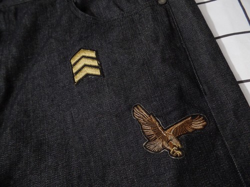 Young Rich & Famous Mens  48 Army Jean Shorts Black - Picture 2 of 10