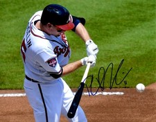 Signed  8x10 PHIL GOSSELIN Atlanta Braves Photo - COA