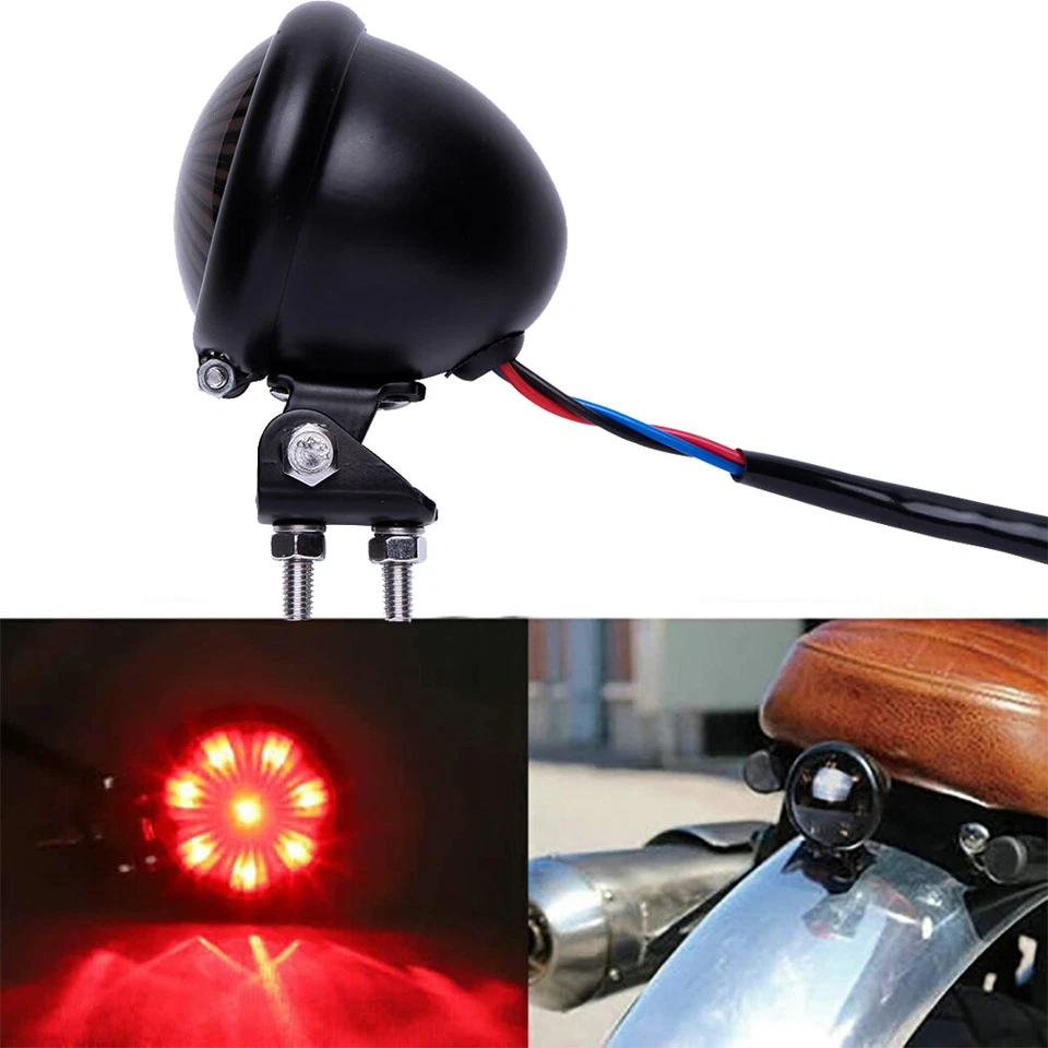 For Triumph Bonneville Motorcycle Tail Light LED Bullet Brake Stop Rear Lamp - Image 2 of 4