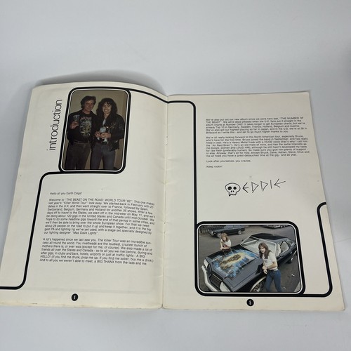 Iron Maiden The Beast On The Road World Tour 1982 Original Tour Book Program - Picture 4 of 5