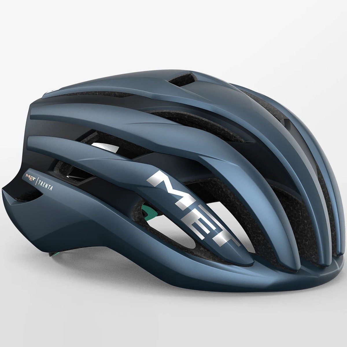 MET Trenta MIPS Road Cycling Helmet BLUE SILVER Small New | eBay
