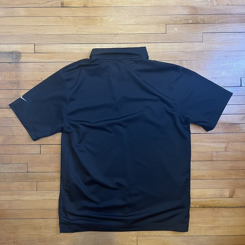 Men’s NIKE GOLF POLO SHIRT DRI-FIT Size Large Black Solid - Picture 5 of 5