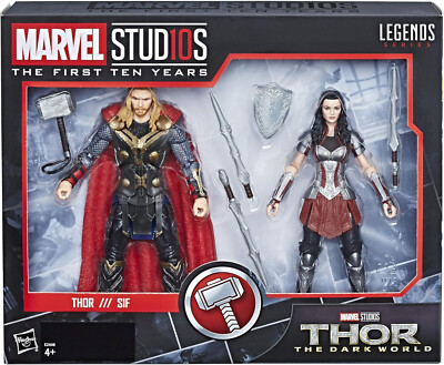 Thor Sif The Dark World 2-Pack Marvel Legends 15cm Figur Hasbro