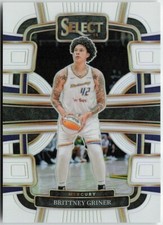 BRITTNEY GRINER 2024 Panini WNBA Select CONCOURSE WHITE PRIZM 31/99 Mercury #68