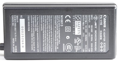 Genuine Canon AC Adapter K30120 PA-V16 13V 1.8A f/ Select Canon