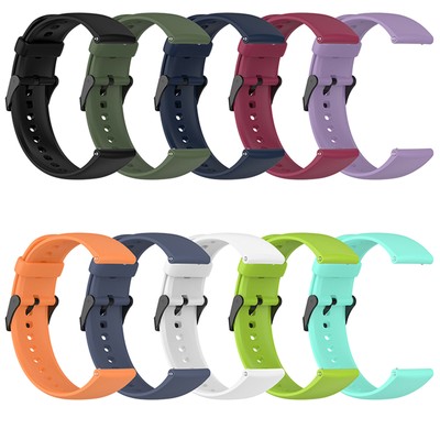 22mm Silicone Watch Strap w/ Black Buckle For Huawei Watch 4 Pro/Watch 3 GT2 Pro