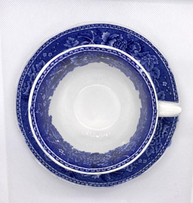 Arabia of Finland Landscape Blue Tea Cup and Saucer 7198382 | eBay