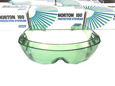 Norton NEW Green Safety Glasses Polycarbonate Protective Eyewear 18080 USA MADE