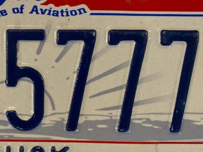 TRIPLE 7 license plate 777 repeating number PFK 5777 Truck KFC