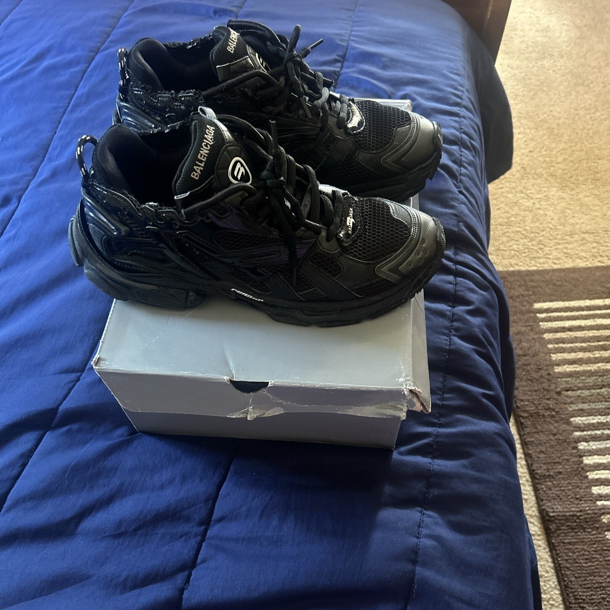 Size 11.5 - Balenciaga Runner Sneaker Black | eBay