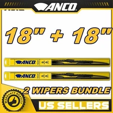For ANCO Performance windshield Wiper Blades For Ford 2 Wipers: 18" + 18"
