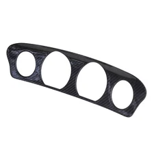 Black Carbon Fiber Gauge Trim Kit for Harley Ultra Limited Electra Street Glide