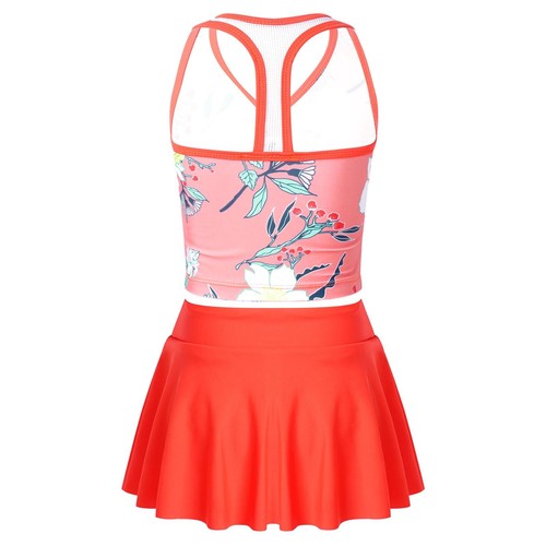 Kids Girls Tankini Swimsuit Tank Tops Bottoms Shorts Set Swimwear Bathing Suit - Picture 141 of 146